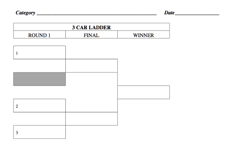 Race Bracket Worksheets Raceday